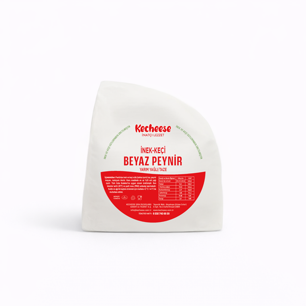 Kecheese Yarım Yağlı İnek-Keçi Taze Beyaz Peynir 1 Kg