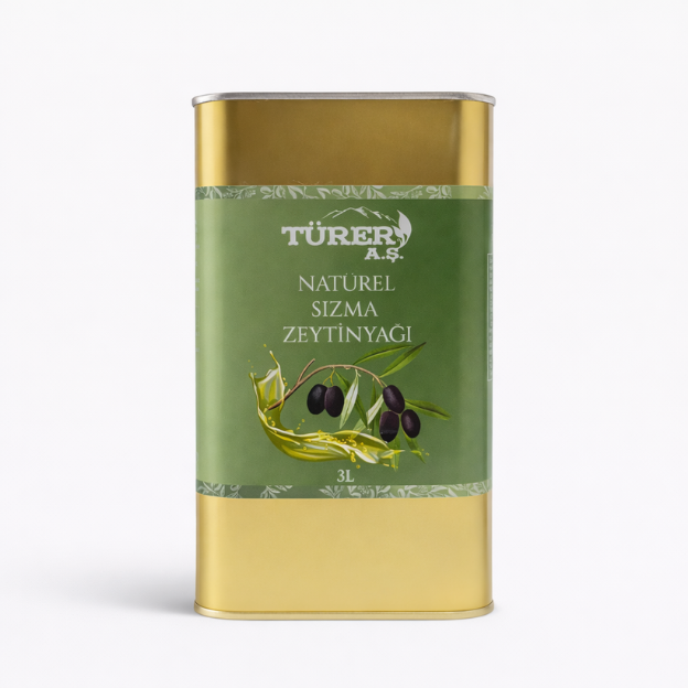 Türer Natural Sızma Zeytinyağı (Yeni Sezon) 3 Lt