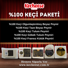 Kecheese İnatçı Lezzetler %100 Keçi Paketi 5 Kg