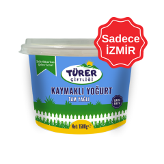 Türer Çiftliği Tam Yağlı Kaymaklı Yoğurt 1.500 Gr