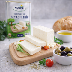 Türer Çiftliği Yarım Yağlı Beyaz Peynir 17 Kg Teneke