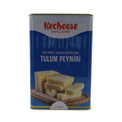 Kecheese Tam Yağlı Olgunlaştırılmış Tulum Peyniri - İzmir Tulumu 19 Kg Teneke