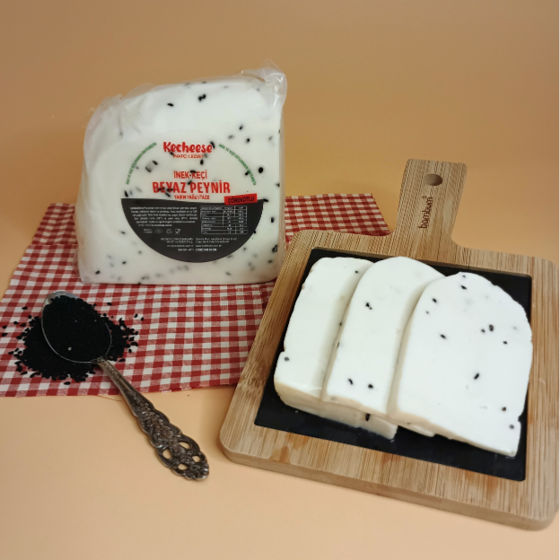 Kecheese Yarım Yağlı İnek-Keçi Çörekotlu Taze Beyaz Peynir 2,5 Kg