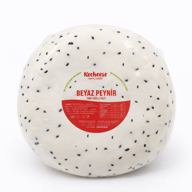Kecheese Yarım Yağlı İnek-Keçi Çörekotlu Taze Beyaz Peynir 2,5 Kg