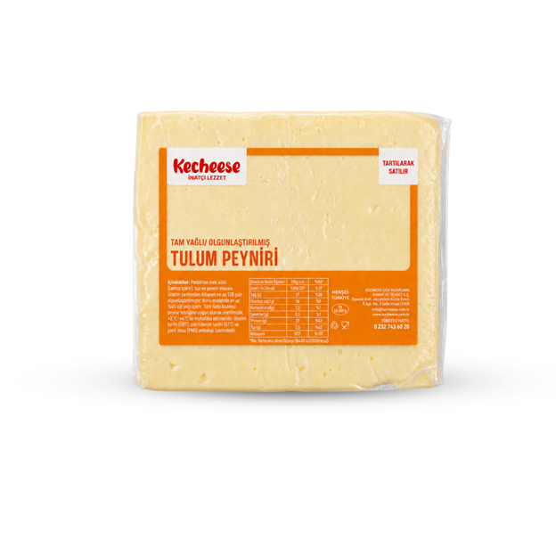 Kecheese Tam Yağlı Olgunlaştırılmış Tulum Peyniri - İzmir Tulumu 1 Kg