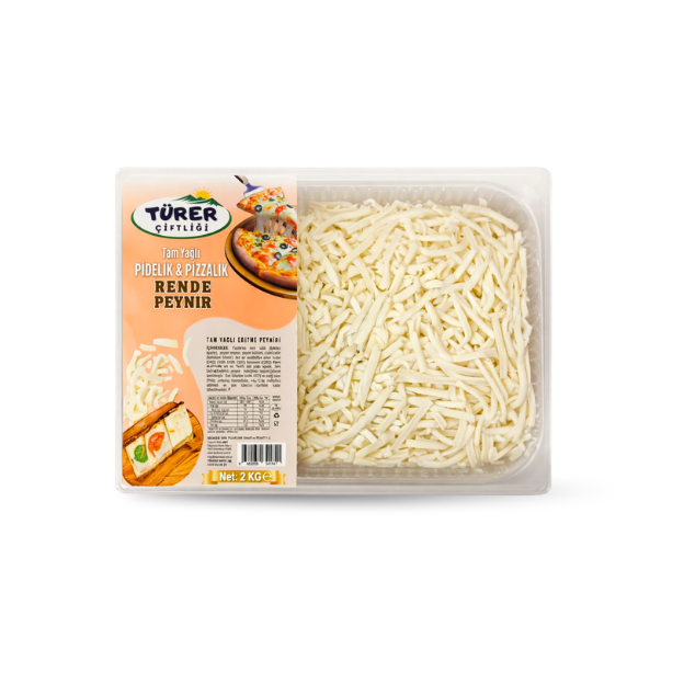 Türer Çiftliği Tam Yağlı Rende Peynir 2 Kg