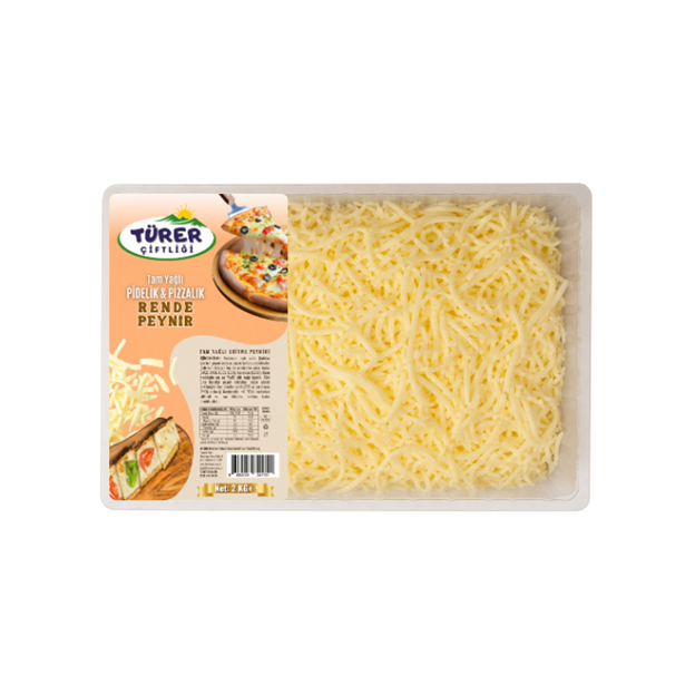Türer Çiftliği Tam Yağlı Rende Peynir 2 Kg