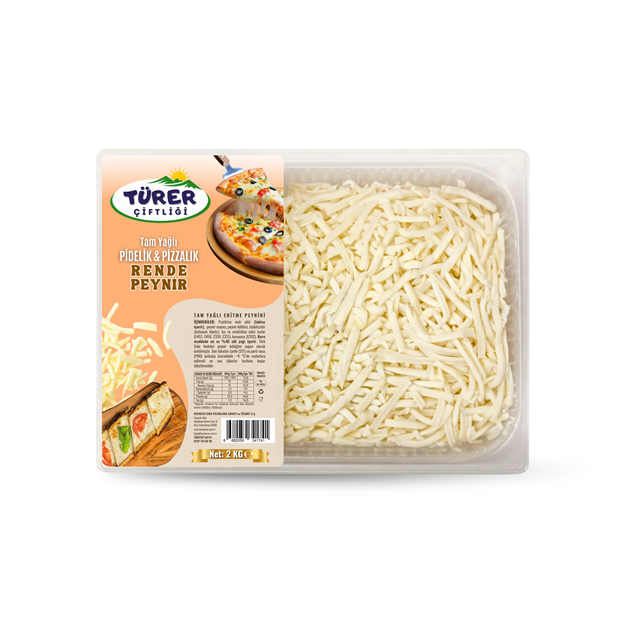 Türer Çiftliği Tam Yağlı Rende Peynir 2 Kg